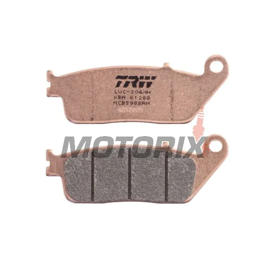 Brzdové destičky -TRW- MCB598SRM, sintrované, BMW C 600/650/Evolution, Cagiva Gran Canyon/Navigator, Honda CB/CBF/CBR/Hornet/Forza/Shadow, Kawasaki J/Z/KLE, Kymco Downtown/Xciting, Suzuki Burgman/Bandit, Triumph Bonneville/Tiger, Yamaha MT-01/WR - 1987-20