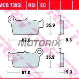 Brzdové destičky -TRW- MCB739EC, Aprilia MXV/RXV/SXV, Beta RR, Gas Gas EC, Kawasaki KLX/KX/KXF, Suzuki RM-Z/RM-X, TM EN/MX/SMR, Yamaha WR/YZ (2003-2020)