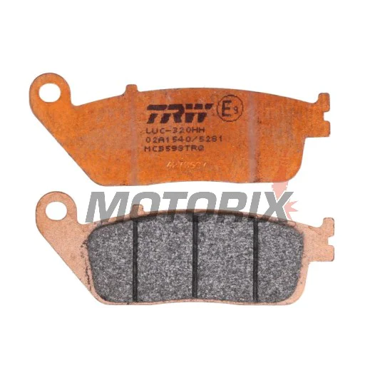 Brzdové destičky -TRW- MCB598TRQ, BMW C 600/650/Evolution, Cagiva Gran Canyon/Navigator, Honda CB/CBF/CBR/Hornet/Forza/Shadow, Kawasaki J/Z/KLE, Kymco Downtown/Xciting, Suzuki Burgman/Bandit, Triumph Bonneville/Tiger, Yamaha MT-01/WR - 1987-2022