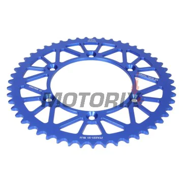 Zadní rozeta -JT- JTA251,51BLU, 51 zubů, modrý, hliníkový, Yamaha WR 250 2021-2026, YZ 250 2010-2013, 2015-2026, YZ 450 2005-2006, 2026
