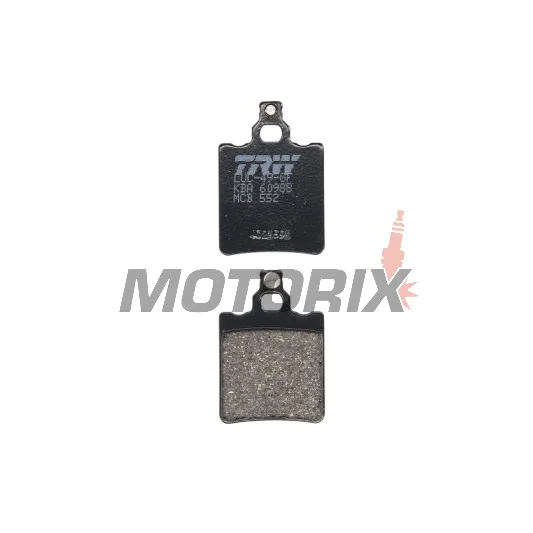 Brzdové destičky -TRW- MCB552, Aprilia AF1/RS/Tuono 50, Climber 240, Cagiva Aletta/Elefant/W8 50-200, Derbi GPR 50-75, Fantic 50-125, Garelli GTA 125, KTM SX 60-65, Laverda/HRD/Malanca 125