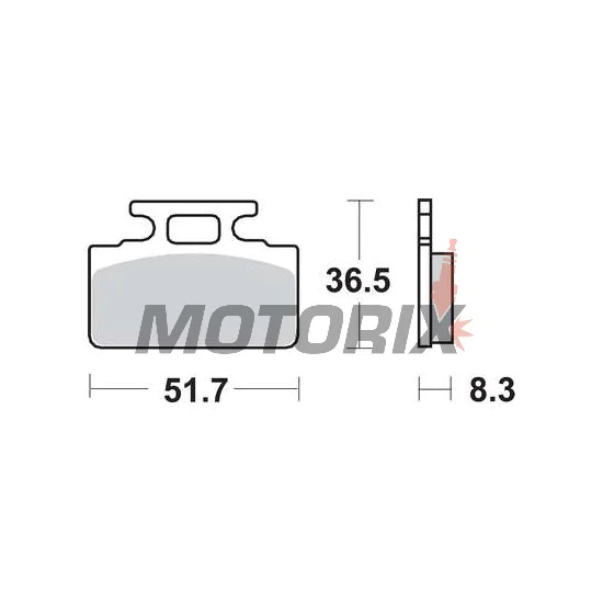 Brzdové destičky -TRW- MCB589, Honda NH Lead 125, Honda ZB Monkey 50, SYM DD 50