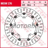 Brzdový kotouč -TRW- MSW276p 320mm, Triumph Speed Triple 1050 (2008-2017), Sprint GT 1050 (2010-2012), Tiger 1050/1050SE (2011-2012), Trophy 1200 (2013-2016)