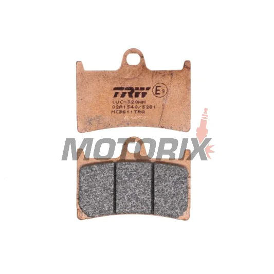 Brzdové destičky -TRW- MCB611TRQ, Yamaha BT Bulldog 1100, FJ-09 900, FJR 1300, FZ1 1000, FZ6 600, FZ8 800, FZS Fazer 600/1000, MT-01/07/09/10, TDM 900, XJR 1300, Tmax 530, XSR 700/900, XT 1200, XV 1700/1900, YZF/R1/R6/R7 600-1000 - 1996-2024