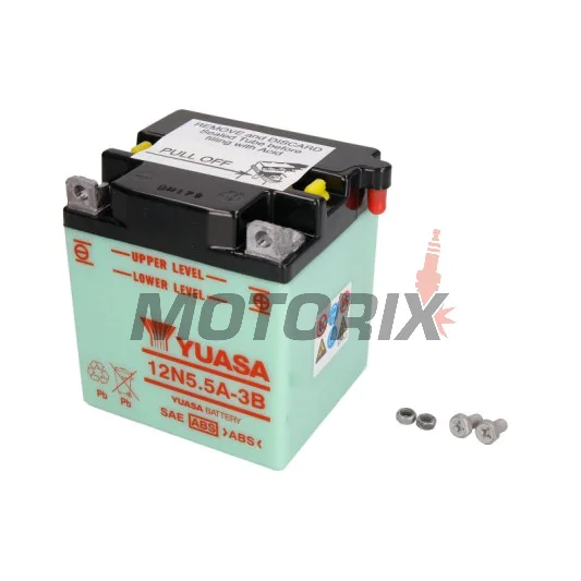 Akumulátor -YUASA- 12N5.5A-3B, 6Ah 12V