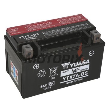 Akumulátor -YUASA- YTX7A-BS, 6Ah 12V