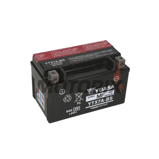 Akumulátor -YUASA- YTX7A-BS, 6Ah 12V