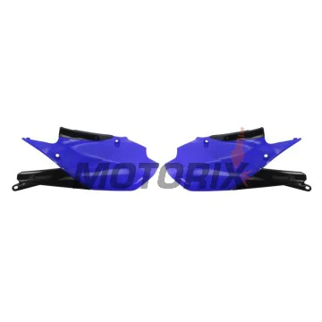 Zadní boční plasty -POLISPORT- černé/modré, YAMAHA YZ 250 2019-2023