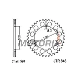 Zadní rozeta -JT- JTR846,45, 45 zubů, ocelový, Yamaha FZR 400 1987, RD 350 1983-1989, RZ 250 1984-1991, RZ 350 1983-1987, SRX 600 1986-1994, SZR 660 1995-1998, TDR 250 1988-1990, TZR 250 1987-1989, 1991, XJR 400 1993-1999