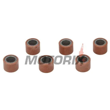 Válečky variátoru -RMS- 21x17mm, 13.8g, 6ks, Derbi Rambla 250 2008, Derbi Rambla 300 2010-2011, Gilera Nexus 250 2006-2007, Gilera Nexus 300 2008-2009, Piaggio Beverly 250 2006-2009, Piaggio Carnaby 250 2008
