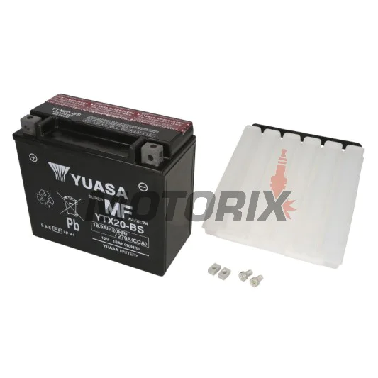 Akumulátor -YUASA- YTX20-BS, 19Ah 12V