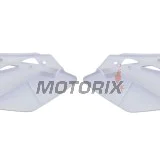 Zadní boční plasty -POLISPORT- bílé, KAWASAKI KX 450 2005-2008