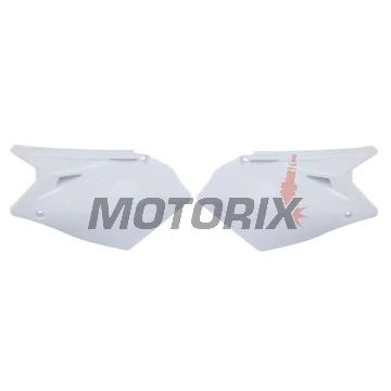 Zadní boční plasty -POLISPORT- bílé, SUZUKI RM-Z 450 2007-2007