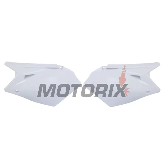Zadní boční plasty -POLISPORT- bílé, SUZUKI RM-Z 450 2007-2007