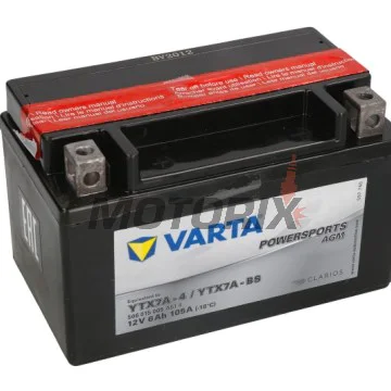 Akumulátor -VARTA- YTX7A-BS, 6Ah 12V