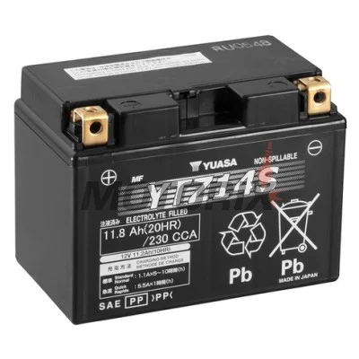 Akumulátor -YUASA- YTZ14S, 12Ah 12V