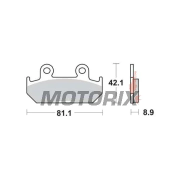 Brzdové destičky -TRW- MCB562SV, Honda CB/CBR/CBX, NSR, VFR, VT Integra, XRV Africa Twin - 250-750cc, 1986-1996