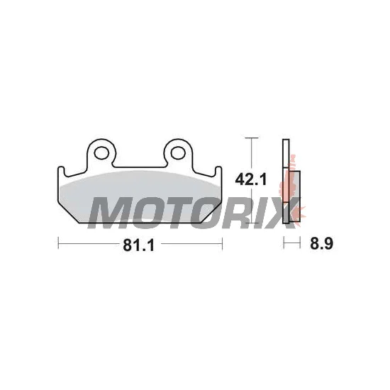 Brzdové destičky -TRW- MCB562SV, Honda CB/CBR/CBX, NSR, VFR, VT Integra, XRV Africa Twin - 250-750cc, 1986-1996