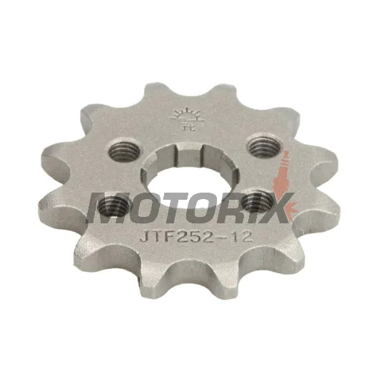 Přední pastorek -JT- JTF252,12, 12 zubů, Honda ATC 70 1982-1985, CB 50 1975-1983, CRF 80 2004-2013, MBX 50 1983-1986, MTX 50 1984, NSR 50 1989-1996, 2000, ST 70 1990-1996, XR 80 1979-2003
