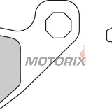 Brzdové destičky -FERODO- FDB731P, Aprilia MX 125 (2003-2007), RX 125 (2000-2001), Cagiva WMX 125 (1989), Husqvarna TC 510 & TE 510 (1990-1991)