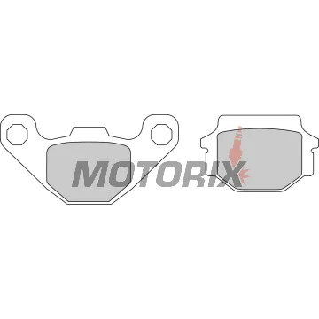 Brzdové destičky -FERODO- FDB731P, Aprilia MX 125 (2003-2007), RX 125 (2000-2001), Cagiva WMX 125 (1989), Husqvarna TC 510 & TE 510 (1990-1991)