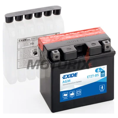 Akumulátor -EXIDE- YTZ7-BS, 6Ah 12V
