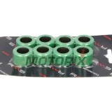 Válečky variátoru -RMS- 25x17mm, 18.6g, 8ks, Aprilia Atlantic 400 2005-2007, Aprilia Atlantic 500 2005-2008, Aprilia Scarabeo 400 2006-2007, Aprilia Scarabeo 500 2006-2008, Piaggio Beverly 400 2006-2010
