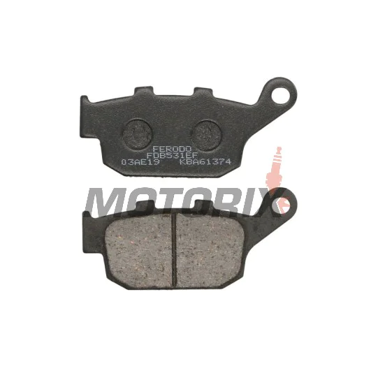 Brzdové destičky -FERODO- FDB531EF, Honda Transalp/Africa Twin/Dominator/Deauville, Triumph Daytona/Street Triple/Tiger, Buell XB/Lightning/Cyclone, Cagiva Elefant/Navigator, Suzuki Freewind, Yamaha XJ6/X-Max 1986-2020