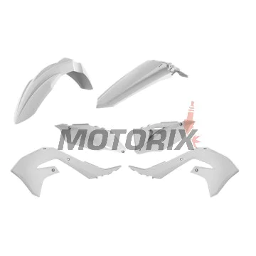 Sada plastů -POLISPORT- bílé, KAWASAKI KX 450 2019-2021