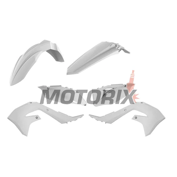 Sada plastů -POLISPORT- bílé, KAWASAKI KX 450 2019-2021