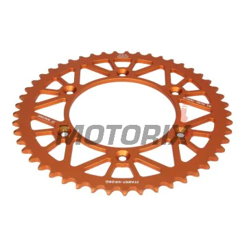 Zadní rozeta -JT- JTA897,49ORG, 49 zubů, oranžový, hliníkový, Husaberg FC 350 1996, FC 400 1996-1999, FC 450 2004-2006, FC 501/600 2000, FC 550 2003-2008, FE 250 2013-2014, FE 350 1996, 2013, FE 390 2010-2012, FE 400 2000-2003, FE 450 2004-2014