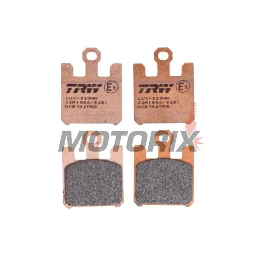Brzdové destičky -TRW- MCB742TRQ, Kawasaki VN1600 Mean Streak/ZX-6R 636/ZX-6RR/ZX-10R/ZX-12R Ninja + Suzuki GSX-R1000 (2003-2007)