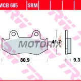 Brzdové destičky -TRW- MCB685, Honda CH125 Spacy, PS125i/150i, SES125/150 Dylan; Suzuki AN250/400 Burgman (1983-2013)