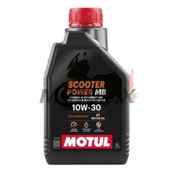 Motorový olej -MOTUL- SCOOTER POWER MB, 10W30, plná syntetika, 1L