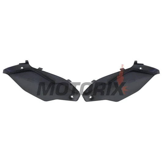 Zadní boční plasty -POLISPORT- černé, KAWASAKI KX 250/450 2012-2016