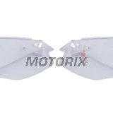 Zadní boční plasty -POLISPORT- bílé, KAWASAKI KX 125/250 2003-2008