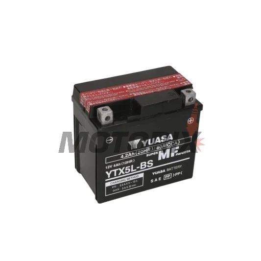 Akumulátor -YUASA- YTX5L-BS, 4Ah 12V