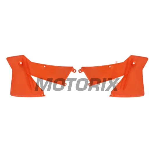 Přední boční plasty -POLISPORT- oranžové, KTM EXC, SX 125-380 2001-2004