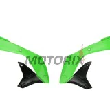 Přední boční plasty -POLISPORT- černé/zelené, KAWASAKI KX 450 2016-2018