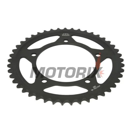 Zadní rozeta -JT- JTR1792,45ZBK, 45 zubů, černý zinek, ocelový, Kawasaki KLV 1000 2004-2006, Rieju RS-2 125 2005-2006, Suzuki GSR 600 2006-2011, GSR 750 2011-2016, GSX-R 600 2001-2010, GSX-R 750 2000-2010, GSX-S 750 2015-2016