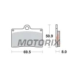 Brzdové destičky -TRW- MCB540, Aprilia RS/RS4, Beta Euro/Jonathan, Cagiva Canyon/Mito/Raptor, Ducati Monster/SS/916, Gas Gas FSE/FSR, KTM Duke/LC4/SMR, Moto Guzzi California/Daytona, MZ Skorpion, Sachs Roadster/XTC, Yamaha SZR - 125-1100cc, 1988-2016