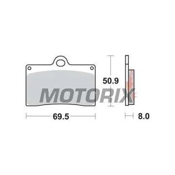 Brzdové destičky -TRW- MCB540, Aprilia RS/RS4, Beta Euro/Jonathan, Cagiva Canyon/Mito/Raptor, Ducati Monster/SS/916, Gas Gas FSE/FSR, KTM Duke/LC4/SMR, Moto Guzzi California/Daytona, MZ Skorpion, Sachs Roadster/XTC, Yamaha SZR - 125-1100cc, 1988-2016