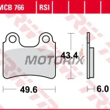 Brzdové destičky -TRW- MCB766, Beta Evo 80/125/250/290/300 2T-4T (2008-2016), REV 80/125/250 4T, Gas Gas TXT 125/200/250/280/300, Randonne 125
