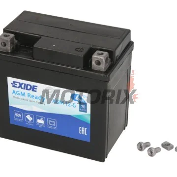 Akumulátor -EXIDE- YTX5L-BS READY, 4Ah 12V