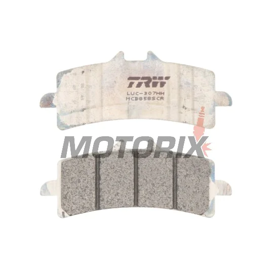 Brzdové destičky -TRW- MCB858SCR, závodní, Aprilia RSV4 1000, BMW S1000RR HP4, Ducati Panigale 1199/1299, Kawasaki H2 & ZX-10R, KTM RC8 1190 & Super Duke 1290, MV Agusta F4/F3, Suzuki Hayabusa & GSX-R 1000, Triumph Daytona 675 & Speed Trip