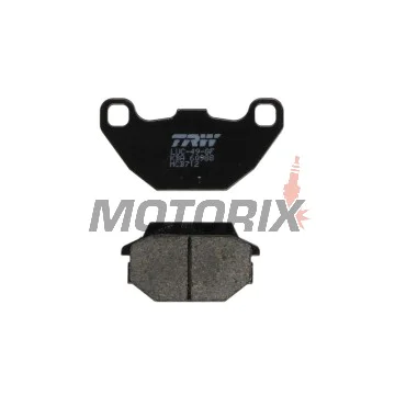 Brzdové destičky -TRW- MCB712, Kawasaki KFX 50/90 (2007-2017), Kymco Agility 125-200 (2008-2019), Like 50-200 (2009), MX/MXU 50-150 (2004-2010), People 50-500 (2000-2016), Vitality 50 (2004-2005)