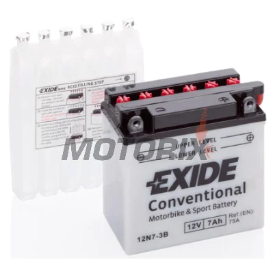 Akumulátor -EXIDE- 12N7-3B, 7Ah 12V