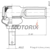 Vnější čep řízení -4 RIDE- Honda TRX 250-700 1986-2014, Kawasaki KVF 650/750 2005-2017