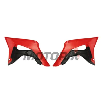 Přední boční plasty -POLISPORT- černé/červené, HONDA CRF 250/450 2017-2021