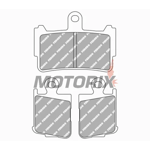 Brzdové destičky -FERODO- FDB2259ST, Honda VFR1200F ABS/DCT V4 (2010-2013)